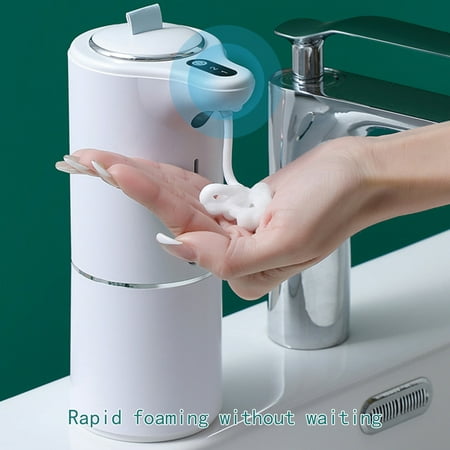 Smart Auto Sensing Foam Washing Machine Usb Rechargeable Small Household Soap Dispenser [Touchless & Automatic]: Foaming soap dispenser With sensitive infrared motion sensor Automatic Soap Dispenser [Convenient and Recharge]: This automatic soap dispenser comes with a USB charging cable. [Touchless Soap Dispenser]: This hands free soap dispenser is made of durable ABS plastic material to provide long-lasting strength and use. [What you will get]: x Automatic Soap Dispenser(2.95x4.25x4.25inch)