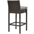 thumbnail image 3 of Modway Conduit Outdoor Patio Wicker Rattan Bar Stool, Multiple Colors, 3 of 3