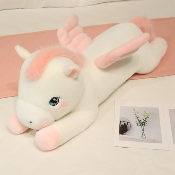 Cute Lying Down Unicorn Plush Toy, 50Cm Stuffed Animal For Teens & S, Soft Plush Unicorn Decor For Room