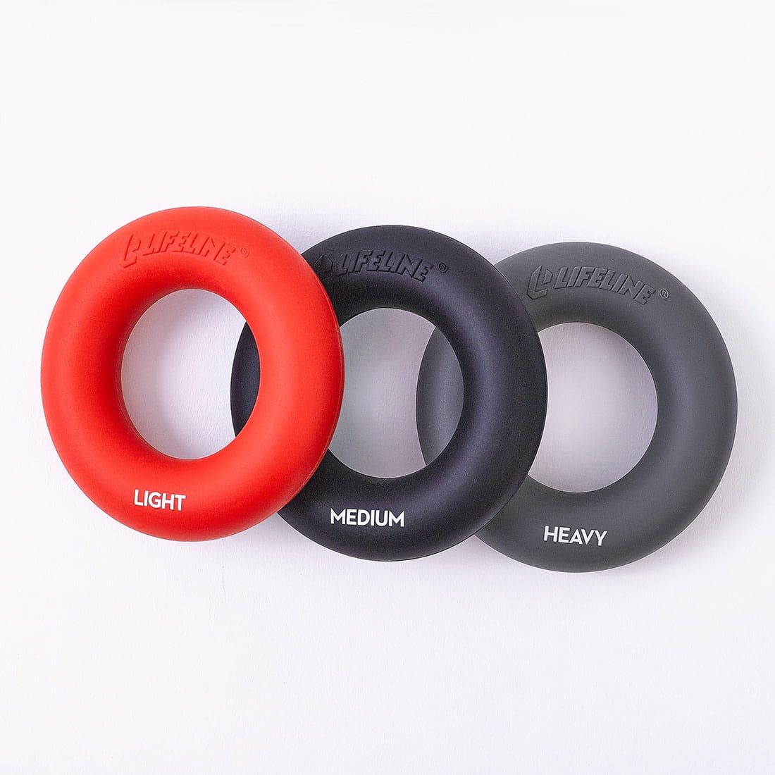 Lifeline Fitness Pro Grip Ring for Increased Hand and Forearm Strength (Multiple Resistance Available)