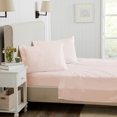 thumbnail image 2 of Great Bay Home Solid Microfiber Wrinkle-Resistant Sheet Set  (Queen, Pink), 2 of 3