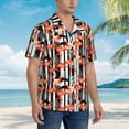 thumbnail image 5 of Daiia Cool Flamingo Hawaiian Shirt for Men Gentle Cotton Regular Short Sleeve Casual-Large, 5 of 9