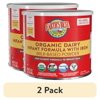 (2 pack) Earth's Best Organic Dairy Powder Baby Formula with Iron DHA & ARA, 21 oz Canister