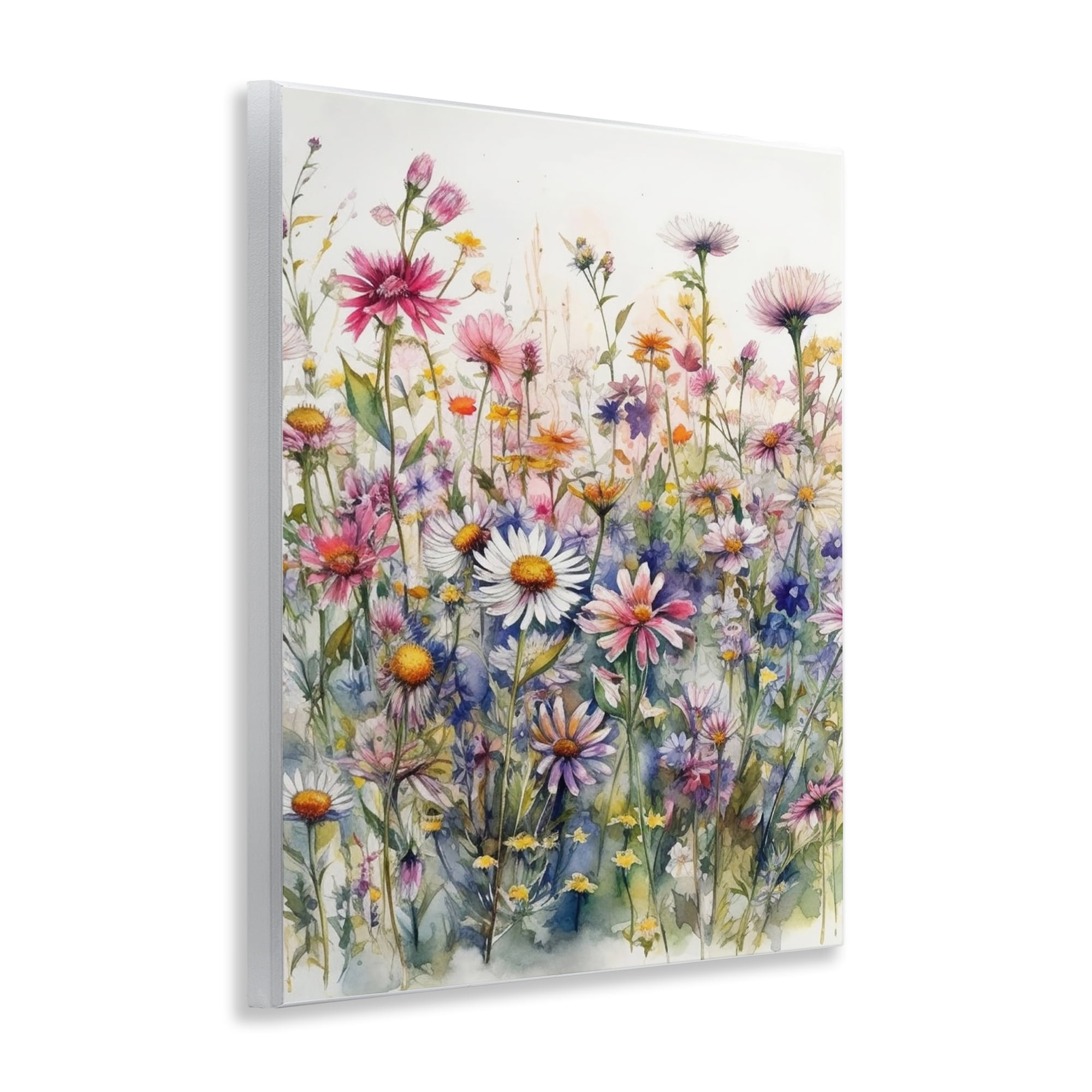 Stupell Industries Assorted Wild Flowers Plants & Flowers Painting Unframed Art Print Wall Art, 11 x 14