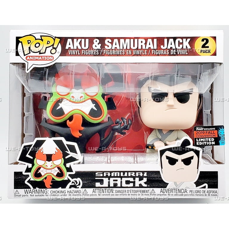 Funko POP Animation Samurai Jack Aku and Samurai Jack Vinyl