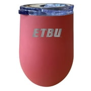 R & R Imports ITWE-C-ETXB20C East Texas Baptist University 12 oz Insulated Wine Stainless Steel Tumbler, Coral