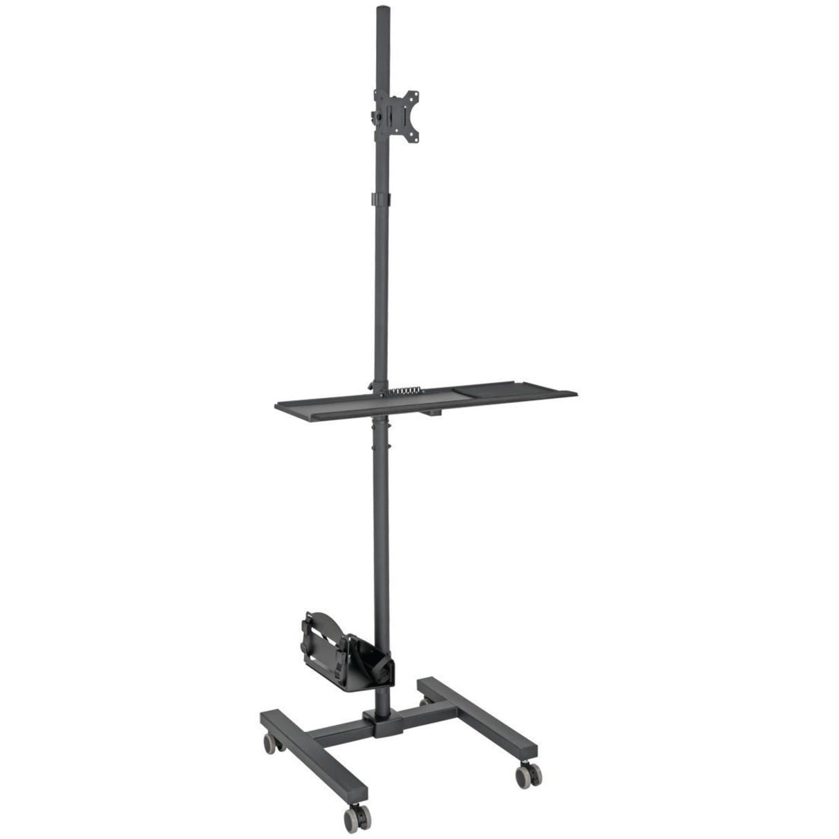 Tripp Lite Mobile Workstation TV Floor Stand Cart HeightAdjustable 17