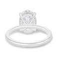 thumbnail image 3 of solitaire jewels 3.CT Oval Moissanite Hidden Halo Engagement Ring For Women, 10K White Gold, 3 of 5