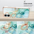 thumbnail image 4 of Case for Samsung Galaxy A03S Marble-patterned phone case with 360° rotating ring stand - Stylish and practical protection, 4 of 6