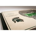 thumbnail image 4 of Michigan State Spartans 17'' x 13'' 5-Layer StadiumViews 3D Wall Art, 4 of 5
