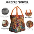 thumbnail image 3 of Pioneer Flower Floral Print Pattern Drawstring Lunch Bag Women - Drawstring Lunch Bag Insulated for Work Office - Stain-Resistant Large Lunchbags for Women with Multi-Pockets, 3 of 6