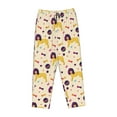 thumbnail image 4 of Naloa Cartoon Poodle Dog Print Women’s Ultra-Soft Comfy Pajama Lounge Pants with Pockets & Drawstring, 4 of 8