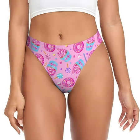 Sigee Donuts for Women s G-String Panty  Low Rise  Soft Lace Perfect for Everyday Wear or Special Occasions-Small