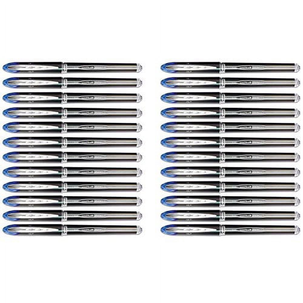 uniball Vision Elite Stick Roller Ball Pen, Blue, Super Fine, 24 Pens (69177)