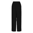thumbnail image 5 of HAiming Women's Wide Leg Pants High Elastic Waist Loose Pants Casual Workout Baggy Lounge Trousers with Pockets, 5 of 7