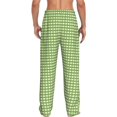 thumbnail image 7 of Salouo Green Gingham Print Pajama Pants for Men, Lounge Pants Elastic Waistband Casual Men's sleepwear Loungewear Sleep Pajama Pant -X-Large, 7 of 7