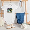 thumbnail image 3 of Retro MTV Rainbow Collage Logo Romper Boys or Girls Infant Baby Brisco Brands NB, 3 of 6