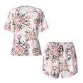 thumbnail image 4 of Lsque Rose Flowers Women's Short-Sleeved Pajama Set - 2 Piece Soft and Lightweight Sleepwear Set-4X-Large, 4 of 9