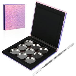 20 Pieces Empty 26 mm Square Metal Pans Cosmetic Eyeshadow Blush Lipstick  Organizer for Magnetic Makeup Palette (Height 5 mm)