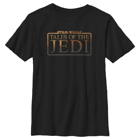 Boy's Star Wars: Tales of the Jedi Official Logo Graphic Tee Black X Large