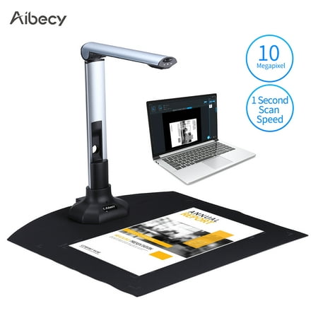Aibecy BK52 Scanner de caméra portable pour livres et documents Taille de  capture A3 HD 10