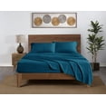thumbnail image 3 of Mainstays Super Soft High Quality Brushed Microfiber Bed Sheet Set, Queen, Dark Teal, 4 Piece, 3 of 15
