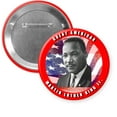 thumbnail image 2 of Angel Buttons 2.25 inch mirror-back button Martin Luther king Jr. Day, 2 of 3