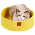 thumbnail image 4 of Paquete de 2 cama rascadores redondos con forma de , cómodo para gatitos pequeños Zulema Acogedora cama cómoda para dormir, 4 of 8