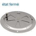 thumbnail image 4 of Rejilla de ventilación redonda, abertura de ventilación ajustable de acero inoxidable, entrada y salida de aire de 125 mm. JAMW Sencillez, 4 of 5