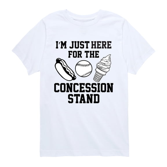 Instant Message - I'm Just Here For The Concession Stand Short Sleeve Graphic T-Shirt