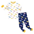 thumbnail image 6 of Hessimy Toddler Boys Girls Spring Summer Graphic Print 2Pcs Crewneck Long Sleeve Sweatshirt Joggers Pants Sweatsuit, Graphic Print Jogger(White,3-4 Years), 6 of 7