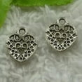 thumbnail image 2 of K-KED 400 pieces tibet silver heart charms 16x13mm B3662, 2 of 4