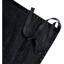 Shatex 8x10ft Shade Panel Block 90% of UV Rays with Ready-tie up Ribbon for Pergola Gazebo Porch, Black