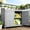 Gray, variant on Lofka Outdoor Potting Bench with Storage Cabinet, Potting Table with Galvanized Tabletop & Removable Shelves, Fir Wood for Patio Yard Garden
