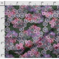 thumbnail image 2 of Soimoi Patchwork Printed, Cotton Fleece, Fabric by The Yard Sewing DIY Stretch Fabric 56 Inches Wide, WarmFabric for Hats, Coats, Gloves, Blankets, Dark Green, 2 of 5