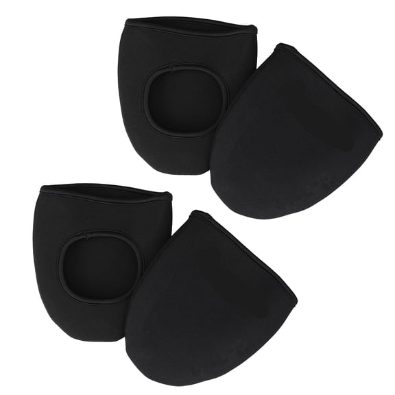 Raindrops 2Pairs Over Shoes Covers Waterproof for Cycling Shoes in Black