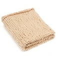 thumbnail image 2 of Rectangle Hand-woven Bulky Soft Chunky Knit Bedding Blanket Thick Yarn Knitted Sofa Throw Rug - 9 Colors, 2 of 6
