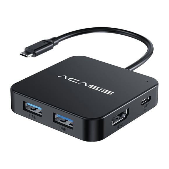 ACASIS Adaptador de Concentrador USB-C 6 en 1 con 4K HDMI, Alimentación de 100W, 3 Puertos USB-A 3.0, Concentrador USB-C para MacBook, Portátiles