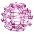 thumbnail image 2 of Apeya Purple Glass Flower Frog for Vases, Hand Blown Spiral Stem Holder with Thickened Stable Base, Glossy Irregular Floral Grid Organizer Art for Home Decor, 2 of 9