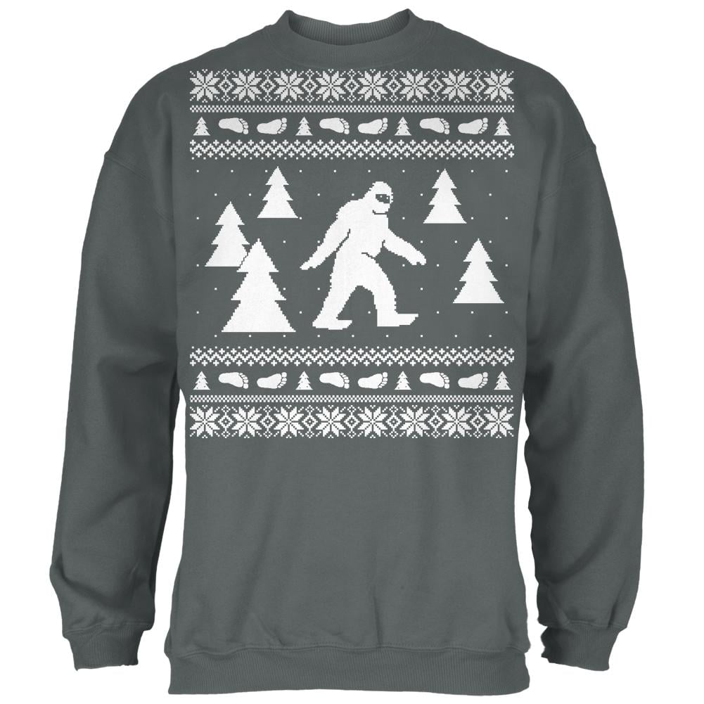 Sasquatch Ugly Christmas Sweater Mens 