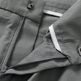 thumbnail image 5 of PIMSSY Men Casual Pants Straight Fit Comfortable Lightweight Elastic Waist With Zipper Pockets For Daily Wear Home Outdoor Hiking Spring Summer Fall Male Fashionable Solid Color Slacks, 5 of 7