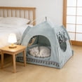 thumbnail image 7 of Pet Tent for Summer with Mosquito-Proof Mesh, Breathable Fabric & Portable Foldable Design, Suitable for Indoor Outdoor Cats, 15x15in by MPOISVA, 7 of 7