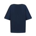 thumbnail image 3 of Blouses à Manches Courtes pour Femmes Hauts Aguichant à Col Rond à Manches Courtes pour Femmes Blouse Régulière Imprimée Femmes Hauts à Manches Courtes Femmes Blouse à Manches Courtes Hauts à Manches Courtes pour Femmes, 3 of 5