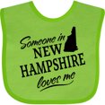 thumbnail image 3 of Inktastic Someone in New Hampshire Loves Me Boys or Girls Baby Bib, 3 of 4