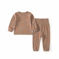 thumbnail image 6 of 12-18 Months Toddler Boys Bear Print Long Sleeve Pajama Set,2-Piece Sleepwear Loungewear for Fall Winter, 6 of 9