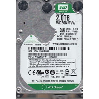 WD40EZRZ-00WN9B0, DCM HANNHTJMAB, Western Digital 4TB SATA 3.5
