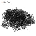 thumbnail image 3 of Uxcell Paper Clip Coated Letter W Shape Alphabet Clips Bookmarks Black for Organize Office Home, Pack of 100, 3 of 6