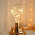 thumbnail image 6 of Golden Bulb Desk Lamp, Portable LED Night Light, USB or Battery Powered Decorative Table Lamp, Warm Soft Light, Bedroom Desk Decor, Christmas Birthday Gift, Bedside Lighting, 6 of 8
