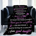 thumbnail image 6 of Gifts for Bonus Mom Blanket for Mom Gifts Mother Blankets Throws from Daughter and Son or Family for Mothers Day Birthday Family 50"x 60", 6 of 6