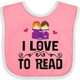 thumbnail image 3 of Inktastic I Love to Read Girls Baby Bib, 3 of 4